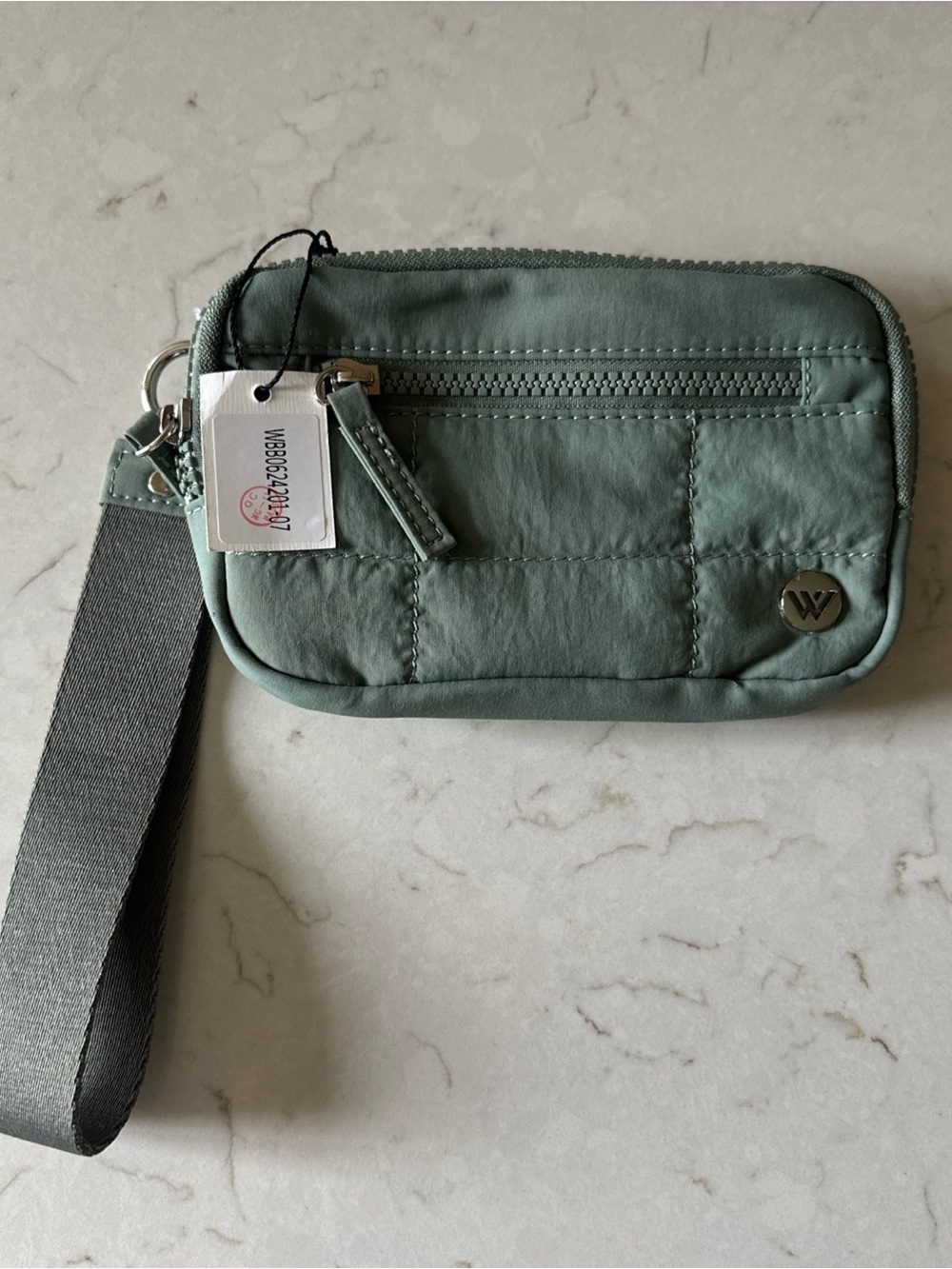 WESTBRONCO Puffer Wristlet Wallet Green NEW WBB0624201-07